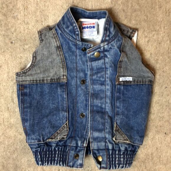 Vintage 1980’s Denim Marty McFly Vest | Size 6 - Picture 5 of 5